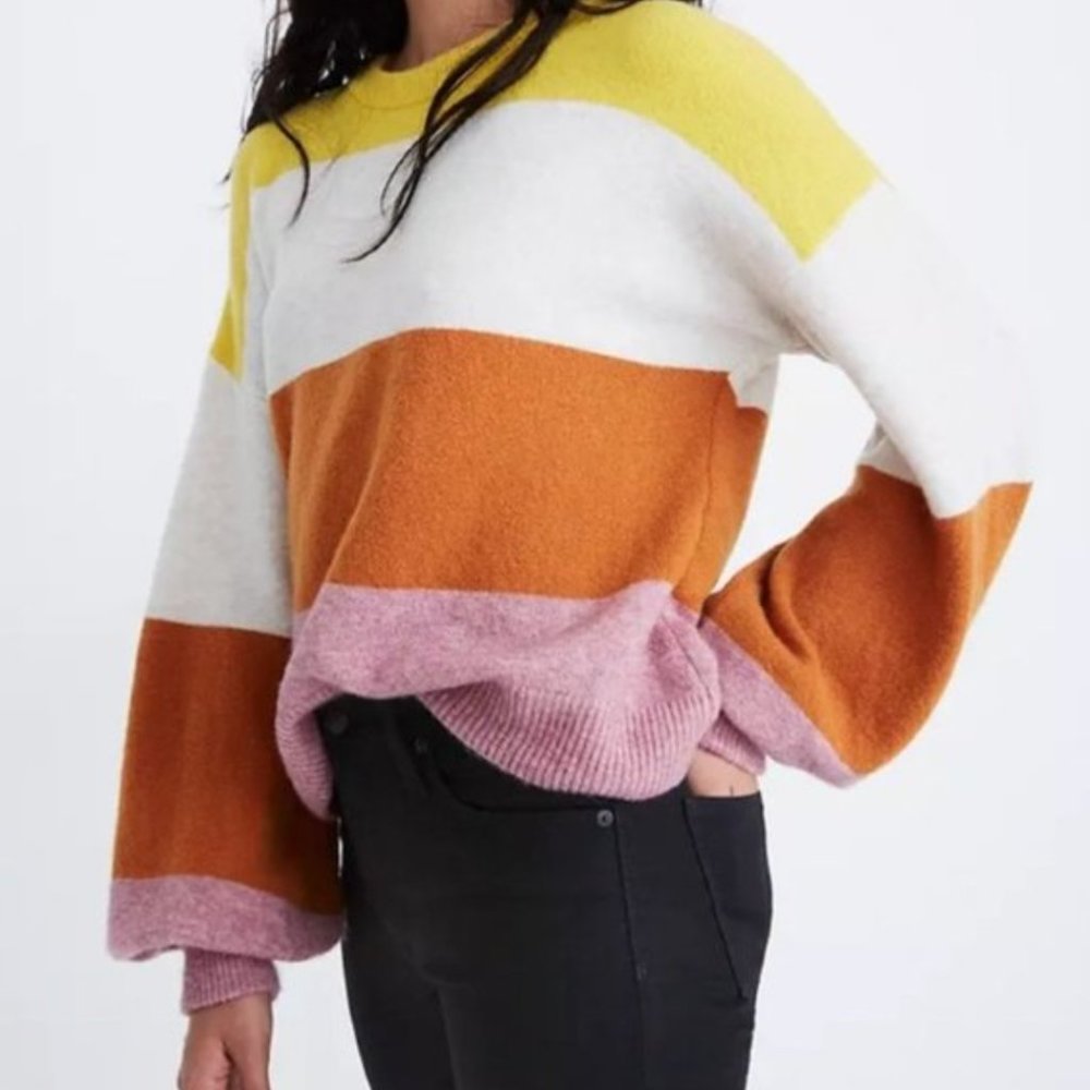 NWT Madewell Gladwell Balloon Sleeve Pullover Size XS